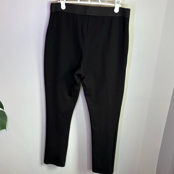 Lily Morgan Black Ponte Skinny Pants with Elasticized Waist Womens Size S - Picture 4 of 8
